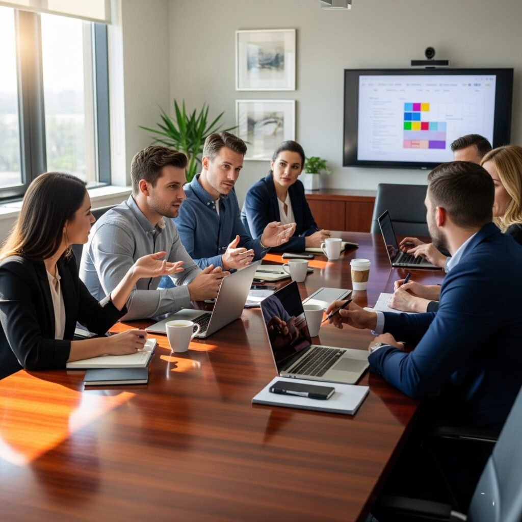Professional reviewing salary growth after improving English communication skills
